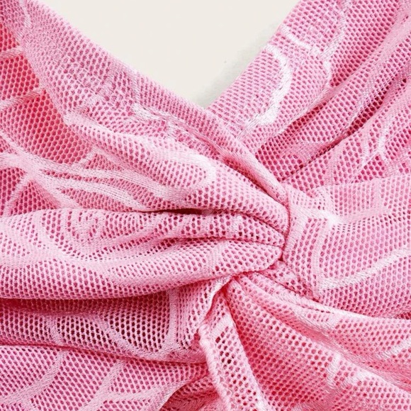 Off shoulder pink top - Picture 4 of 6